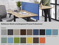 Akoestisch bureauscherm voor duo bureau 70cm hoog ProLine Professional-3