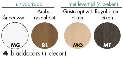Vierkante salontafel voor kantoor of entree 70x70cm-3
