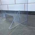 Kuchscherm plexiglas voor balie 80 x 60cm -2