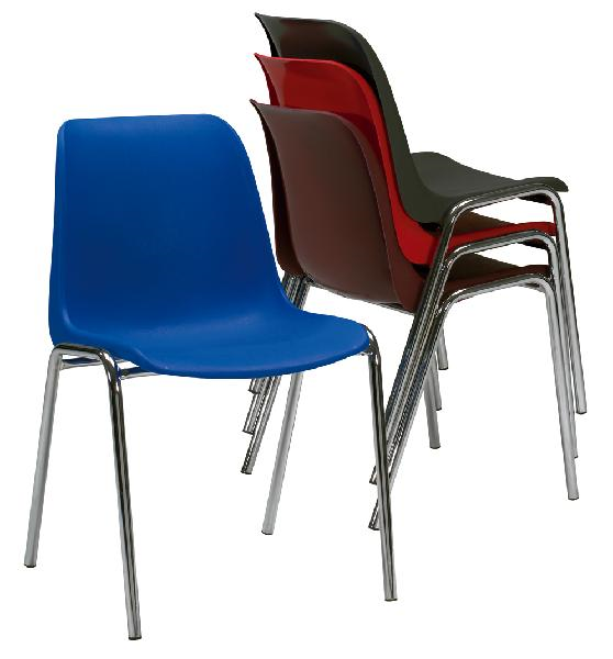 Stapelstoel budget verchroomd 3360