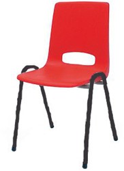 Plastic kuipstoelen stapelbaar