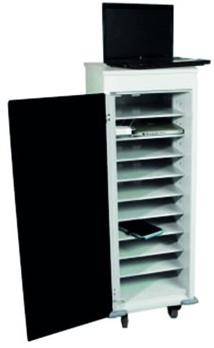 Laptopkar de Raat WNL 110 S met stopcontacten