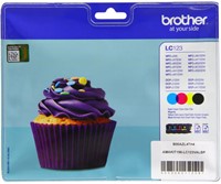 Brother LC-123VALBP cartridge multipack + zwart