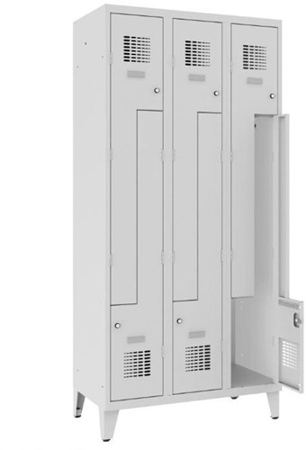lockerkast-3-deurs-dubbel-30cm-pootjes