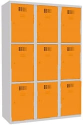 Lockerkast 9 vakken De Raat 180 x 120 x 50cm