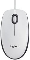 Logitech M100 USB muis wit