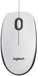 Logitech M100 USB muis wit