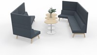 Soft seating Markant Hybrid wing seat met hoge wand-3