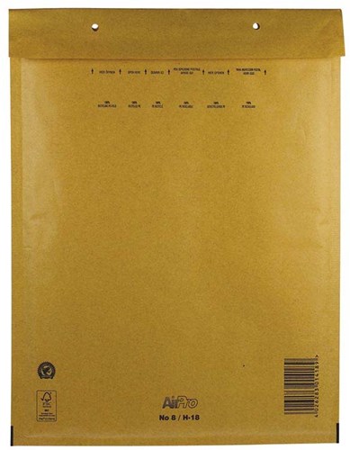 Luchtkussen enveloppen 110 x 165mm met stripsluiting bruin 200 stuks-2