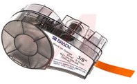 Vinyltape Brady 9,5mm zwart op oranje