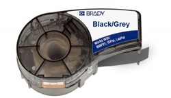 Vinyltape Brady 19mm zwart op grijs