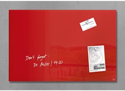 Glazen magneetbord Sigel Artverum 600x400x15mm Rood