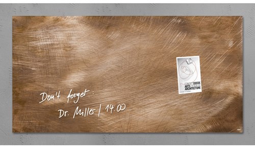 Magneetbord Sigel Artverum 910x460x15mm brons