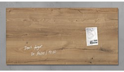Glasmagneetbord Sigel Artverum 910x460x15mm Natural Wood