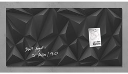 Magneetbord Sigel Artverum 910x460x15mm Black Diamond