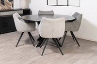 Mango houten tafel rond Flora-2