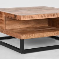 Salontafel mangohout met opbergruimte-2