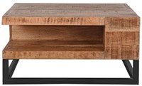 Salontafel mangohout met opbergruimte