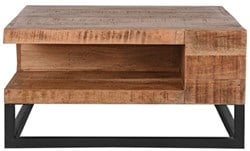 Salontafel mangohout met opbergruimte