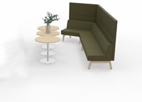Soft seating Markant Hybrid wing seat met hoge wand