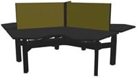 Elektrisch verstelbaar bureau eiland 3 personen Markant Matrix Pro Wing-3