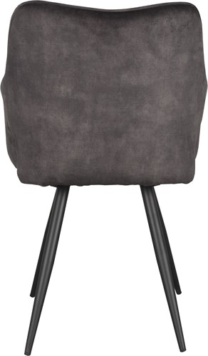 Vergaderstoel Mees Antraciet Velours