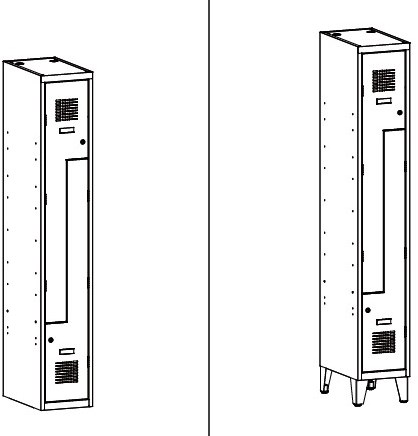 Dubbele lockerkast 30 cm Sul-3