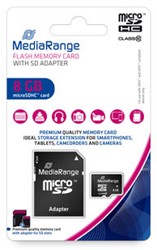 Micro SD kaart 8GB SDHC MediaRange