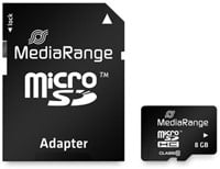 Micro SD kaart 8GB SDHC MediaRange-2