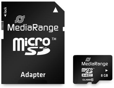 Micro SD kaart 8GB SDHC MediaRange-2