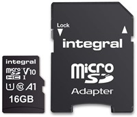 Micro SD kaart Integral 16GB SDHC-3