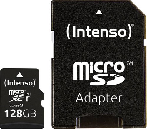 Micro SD kaart Intenso 128GB SDXC UHS-I Premium-3