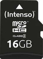 Micro SD kaart Intenso 16GB SDHC class 4-2