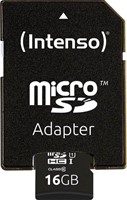 Micro SD kaart Intenso 16GB SDHC UHS-I Premium-3