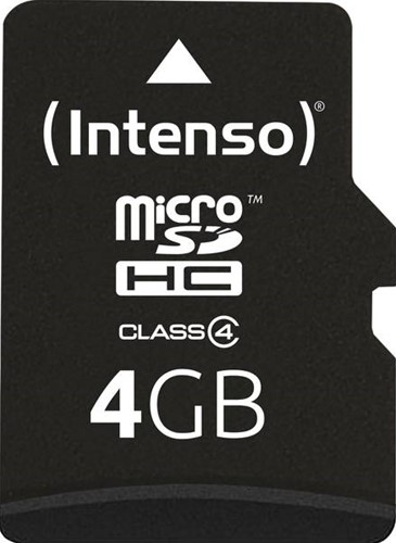 Micro SD kaart Intenso 4GB SDHC class 4-2
