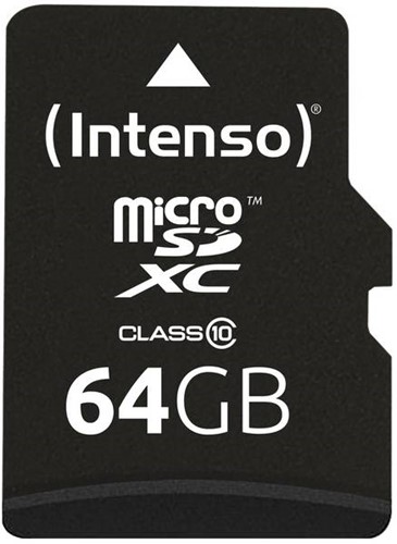 Micro SD kaart Intenso 64GB SDXC class 10-2