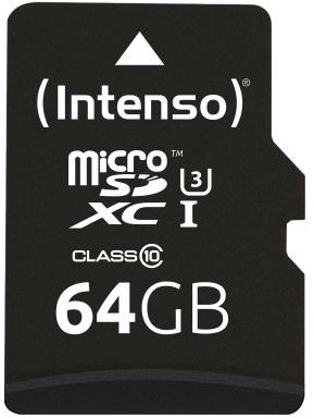 Micro SD kaart Intenso 64GB SDXC UHS-I Professional-2