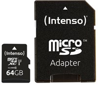 Micro SD kaart Intenso 64GB SDXC UHS-I Professional-3