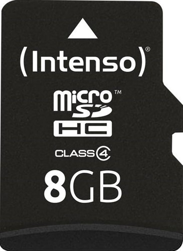 Micro SD kaart Intenso 8GB SDHC class 4-2