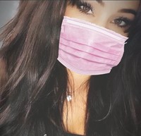 Mondkapjes roze 3 laags doos 50 stuks gecertificeerd-2