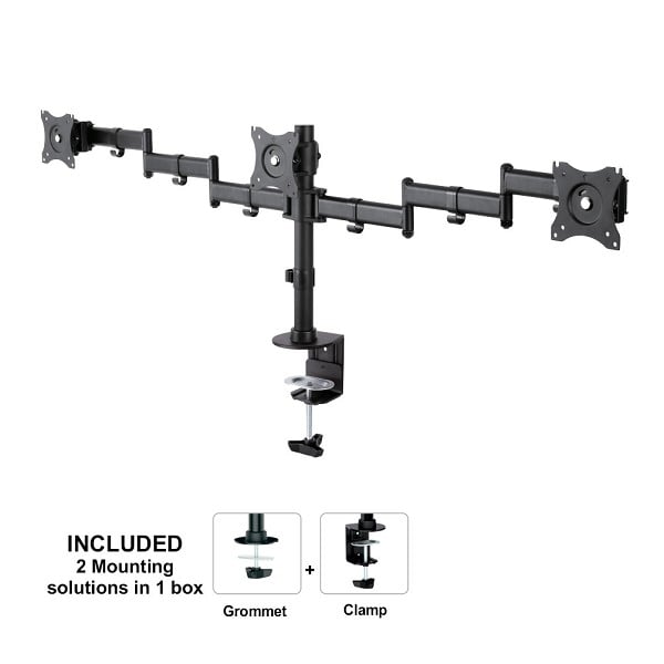 Monitor beugel 3 schermen Newstar NM-D135D3 black-2