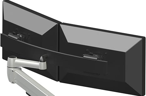 Monitorarm voor 2 beeldschermen met gasveer BNESPBDC-3