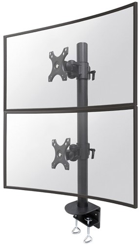 Monitor arm curved monitor 2 beeldschermen Newstar FPMA-D960DVBLACKPLUS