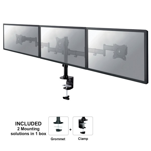 Monitor beugel 3 schermen Newstar NM-D135D3 black