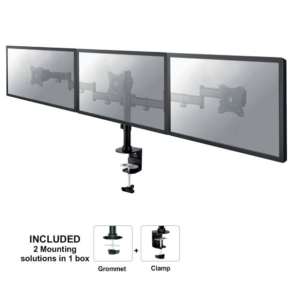 Monitor beugel 3 schermen Newstar NM-D135D3 black