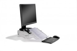 Monitorstandaard Q-deskmanager 150 met documenthouder