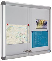 Publicatiebord met schuifdeur 70x95cm