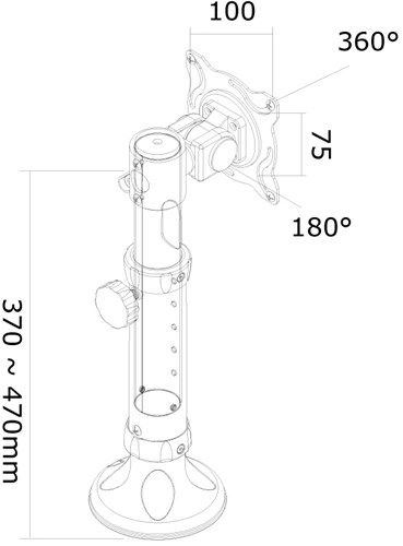 Newstar FPMA-D025 Monitor standaard 10-30308-3
