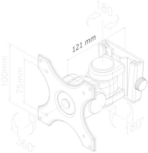 Muurbeugel Neomounts FPMA-W250 voor monitors-3