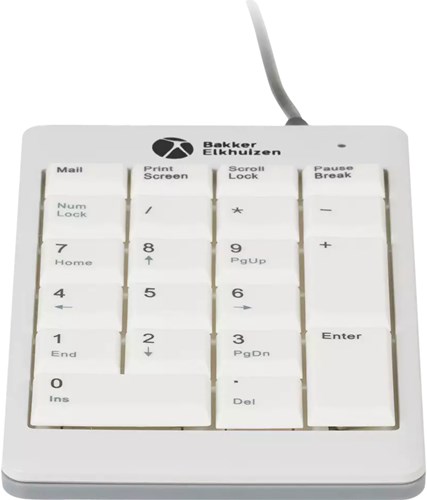 Numeriek toetsenbord met kabel wit-grijs BAKKER Ultraboard 955 V2-3